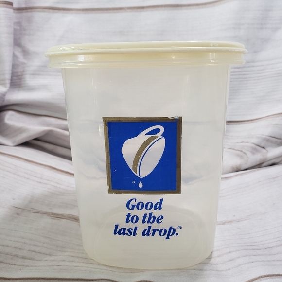 Rubbermaid Folgers Coffee Storage Container Good To The Last Drop Plastic 6 Cups - Picture 1 of 9